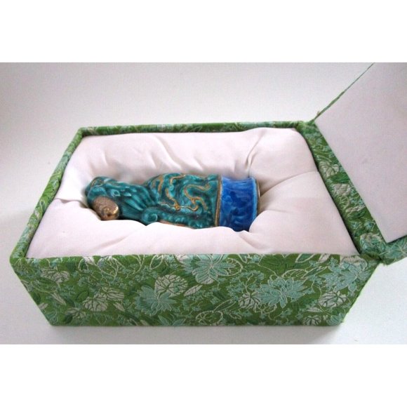 VTG Asian Porcelain QiLin Animal Unicorn Figurine with Box - Blessings & Luck - Picture 4 of 16